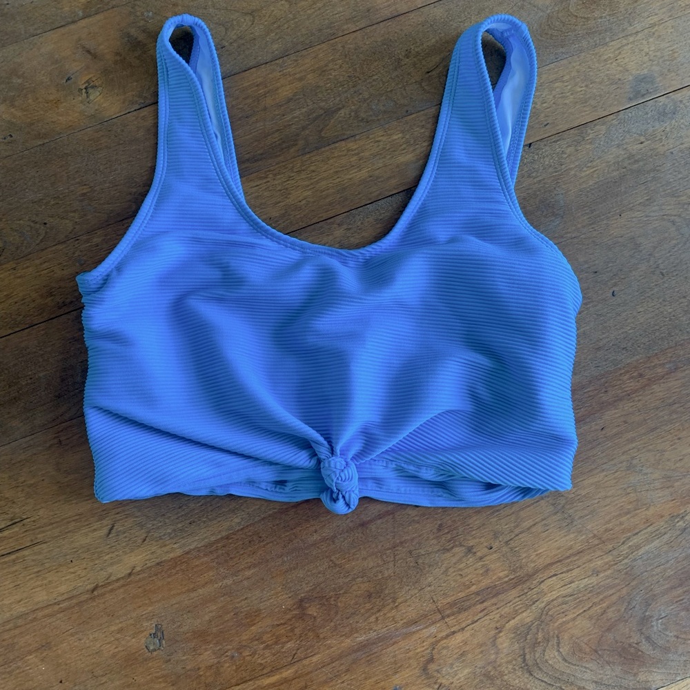 Baby blue coral reef traveler swim top size large